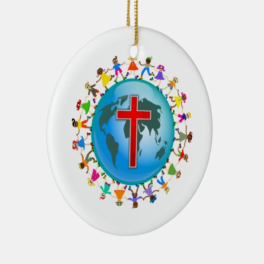 Christliche Kinder Keramik Ornament (Rechts)