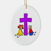 Christliche Kinder Keramikornament (Rechts)