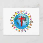 Christliche Kinder Postkarte (Vorderseite)