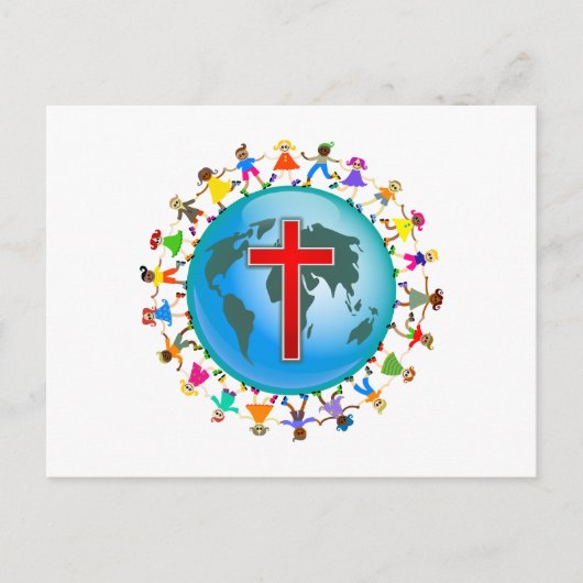 Christliche Kinder Postkarte (Vorderseite)