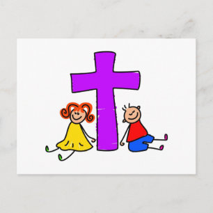 Christliche Kinder Postkarte