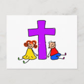 Christliche Kinder Postkarte (Vorderseite)