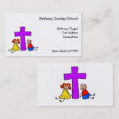 Christliche Kinder, Visitenkarte (Vorne/Hinten)