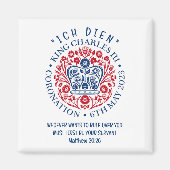 Christliche KING CHARLES III Krönung Magnet (Vorne)