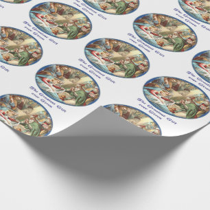 Christliche Kippenszene Geschenkpapier