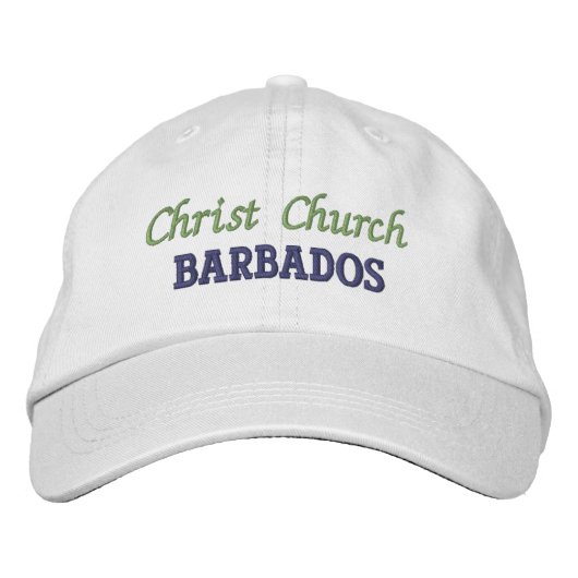 Christliche Kirche, Barbados bestickt Baseballkap Bestickte Baseballkappe (Vorderseite)