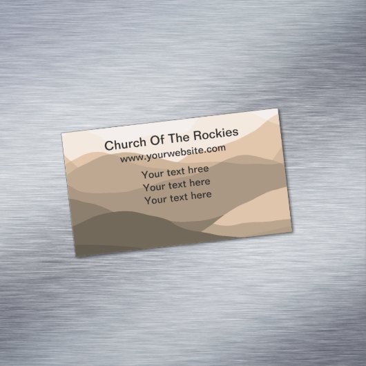 Christliche Kirche Landschaftlich Natur Thema Magnetische Visitenkarte (Beispiel)