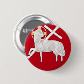 CHRISTLICHE KIRCHE SYMBOLS-LAMB DES GOTTES BUTTON (Vorne & Hinten)