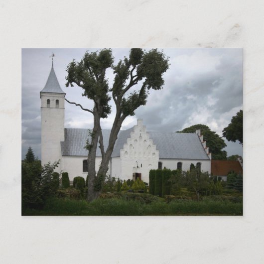Christliche Kirche Voldum Dänemark Postkarte (Vorderseite)
