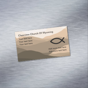 Christliche Kirchen-Szene-Geschäftskartenmagneten Magnetische Visitenkarte