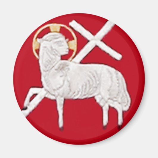 CHRISTLICHE KIRCHSYMBOLE-LAMB GOTT MAGNET (Vorne)