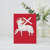 CHRISTLICHE KIRCHSYMBOLE-LAMB GOTT POSTKARTE (Stehend Vorderseite)