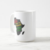 Christliche Klassische Bildung Afrika Karte Imitat Kaffeetasse (Vorderseite Links)