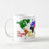 Christliche Klassische Bildung World Map Imitate s Kaffeetasse (Links)