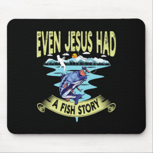 Christliche Kleidung Byss Angeln Selbst Jesus Hatt Mousepad
