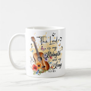 Christliche Kraft und Song Gitarre Psalm 188:14 Kaffeetasse