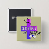 Christliche Krankenschwester-Geschenke Button (Vorne & Hinten)
