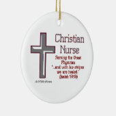 Christliche Krankenschwester-Verzierung Keramikornament (Rechts)