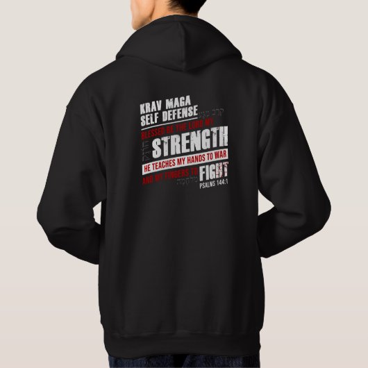 Christliche Krav Maga-Selbstverteidigung Hoodie (Rückseite)