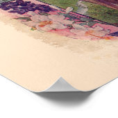 Christliche Kreuz- und Baumdarstellung Poster (Ecke)