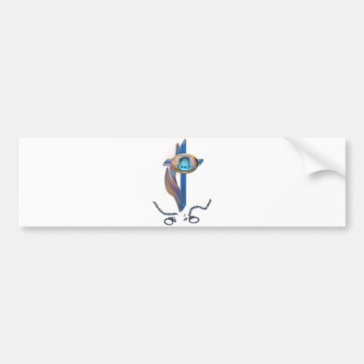 christliche Kreuzketten Autoaufkleber (Vorne)