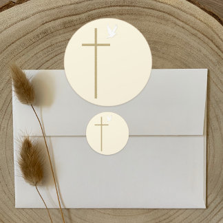 Christliche Kreuzkleber Runder Aufkleber