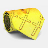 Christliche Kreuzschrift Krawatte (Gerollt)