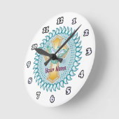 Christliche Kreuzuhr Runde Wanduhr (Winkel)