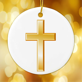 Christliche Kreuzverzierung Keramik Ornament