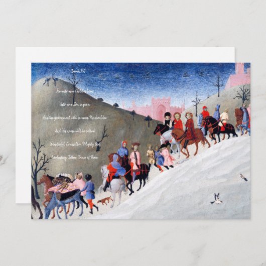 Christliche Krippe Feiertagskarte (Vorne/Hinten)