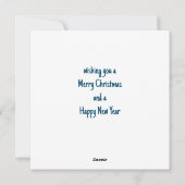 Christliche Krippe Feiertagskarte (Rückseite)