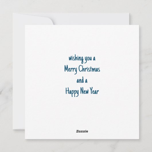 Christliche Krippe Feiertagskarte (Rückseite)