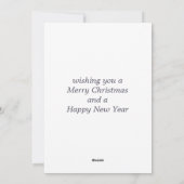 Christliche Krippe Feiertagskarte (Rückseite)