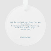 Christliche Krippe und Schrift Ornament (Rückseite)