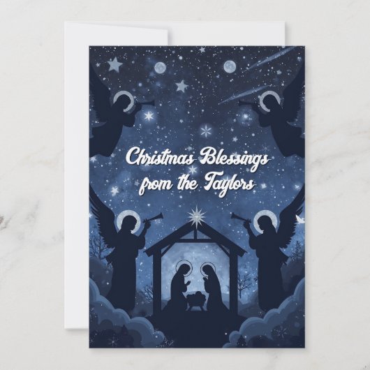 Christliche Krippe Weihnachten (Vorderseite)