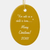 Christliche Krippe Weihnachtsfeier Keramikornament (Hinten)