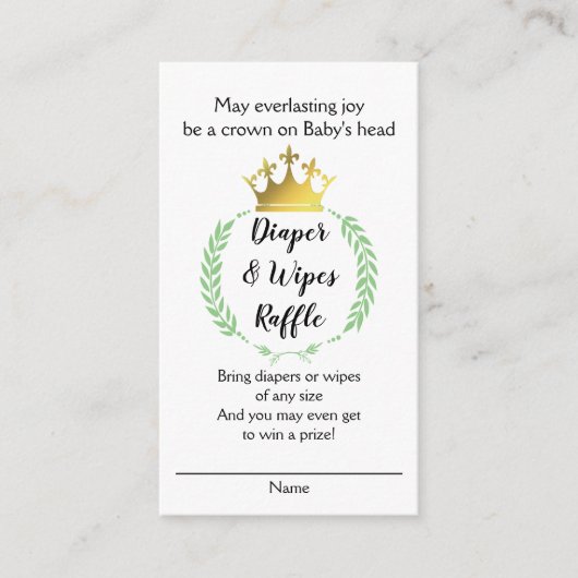 Christliche KronENTRÄGER Begleitkarte (Vorderseite)