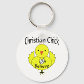 Christliche Küken Schlüsselanhänger (Vorderseite)