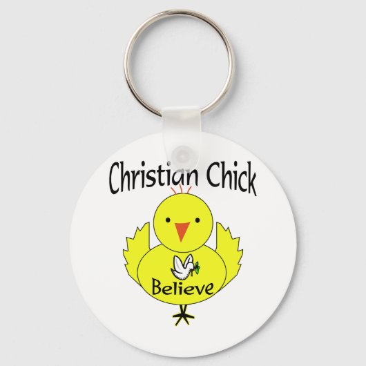 Christliche Küken Schlüsselanhänger (Vorderseite)