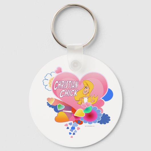 Christliche Küken Schlüsselanhänger (Vorderseite)