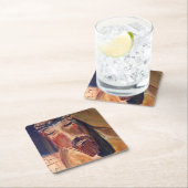 Christliche kundenspezifische quadratische rechteckiger pappuntersetzer (Vor Ort)