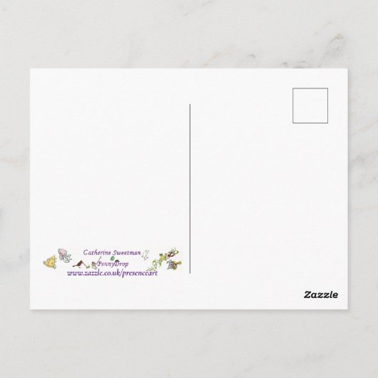 Christliche Kunst des Heiligen Geistes Postkarte (Rückseite)