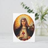 Christliche Kunst des Heiligen Herzens von Jesus u Postkarte (Stehend Vorderseite)
