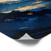 Christliche Kunst Jesus läuft auf dem Wasser druck Poster (Ecke)