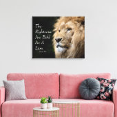 Christliche Kunst, mutig wie ein Löwe, Prov. 28 -  Leinwanddruck (Insitu (Wohnzimmer))