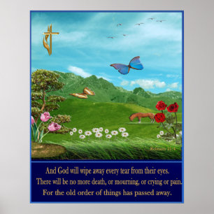 Christliche Kunst-Poster-Enthüllungen 21:4 Poster