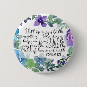Christliche Kunst Psalm 121 Button
