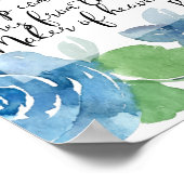 Christliche Kunst Psalm 121 Poster (Ecke)