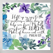 Christliche Kunst Psalm 121 Poster (Vorne)