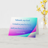 Christliche Kurskarte wird gut Karte (Gelbe Blume)